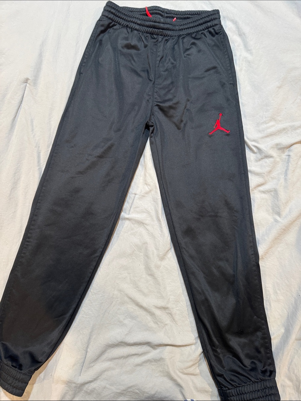 Boy’s M Nike Black Joggers with Red Jumpman Logo